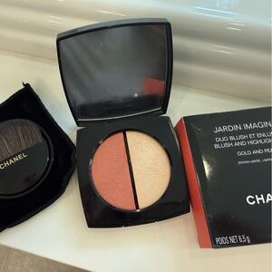 CHANEL Jardin Makeup Blush and Highlighter - Coral and Cream